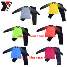 Many Color Wholesale Cheap Custom Made Blank long sleeve Goalkeeper Jersey